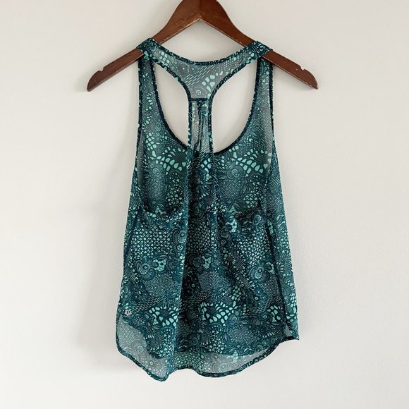 Lululemon 105 Singlet Tank Top in Pretty Lace Bali Breeze Alberta Lake - Picture 3 of 6